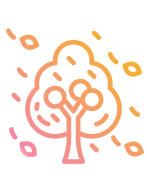 Ağaç simgesi. vektör illüstrasyonu 