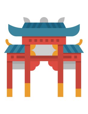 Bir binanın modern tasarımının vektör çizimi