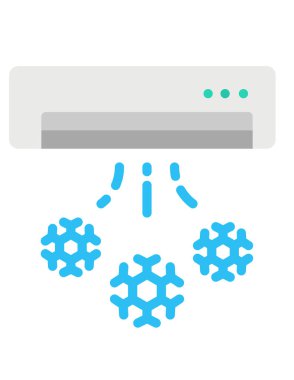 Ticaret setindeki işlemci simgesi. vektör biçimi iki renkli düz sembol, kobalt ve gri renkler, yuvarlak açılardır