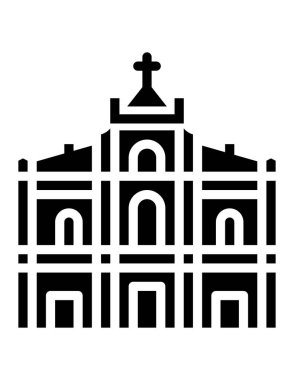 kilise simgesi vektör illüstrasyonu 