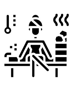 Kadın beyaz arka planda kaplıcada rahatlar.