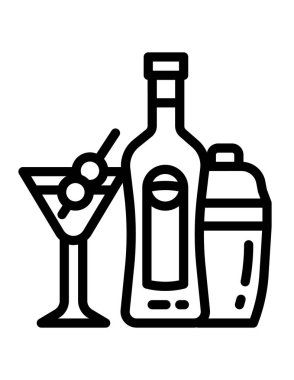 Beyaz arka planda alkol içeceği kavramı