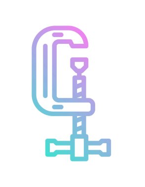 Klemp simgesinin vektör illüstrasyonu 