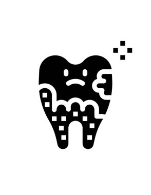 Diş simgesi, vektör çizimi 