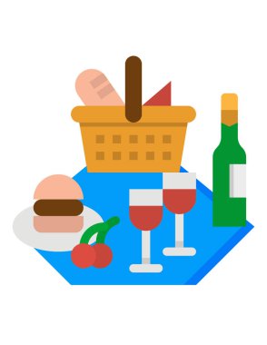 gıda kavramı, vektör illüstrasyonu