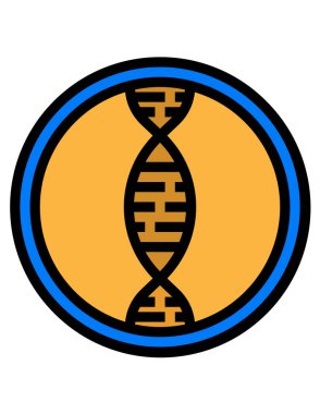 DNA simgesinin vektör illüstrasyonu