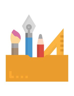 tasarım aracının vektör illüstrasyonu