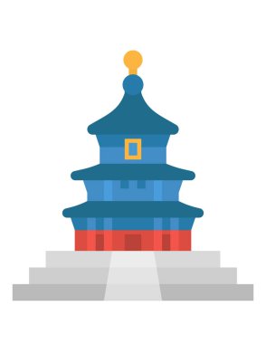 Tek düz simgenin vektör illüstrasyonu