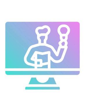 seo modern simgesinin vektör illüstrasyonu