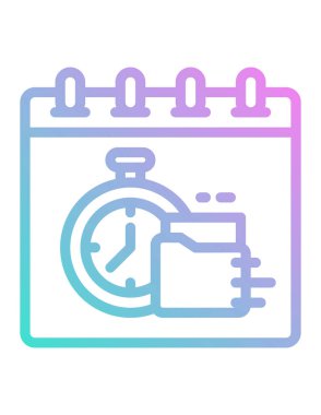 Takvim simgesi vektör illüstrasyonu 