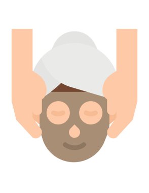 Sakallı ve bıyıklı adam vektör çizimi