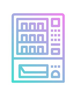 Otomat simgesinin vektör illüstrasyonu