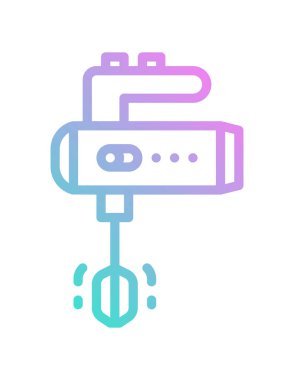 Karıştırıcı simgesi, vektör illüstrasyonu