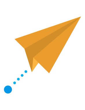 Kağıt düzlem vektör simgesi. biçim düz sembol, beyaz renk, yuvarlak açılar, kahverengi arkaplan 