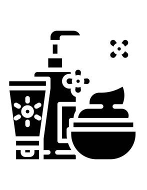 Kozmetik kümesinin vektör illüstrasyonu