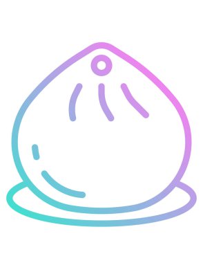 Geleneksel Çin çöreğinin vektör illüstrasyonu