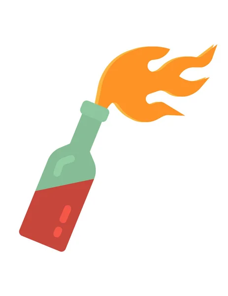 Wine Bottle Icon Cartoon Style Isolated White Background Alcohol Symbol — Stock Vector