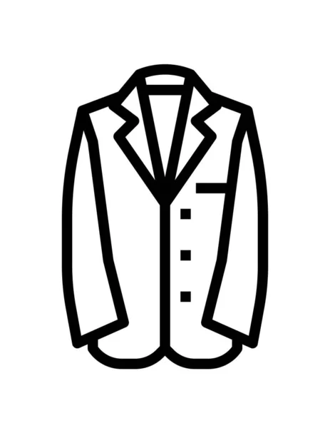 Traje Esmoquin Icono Vector — Vector de stock