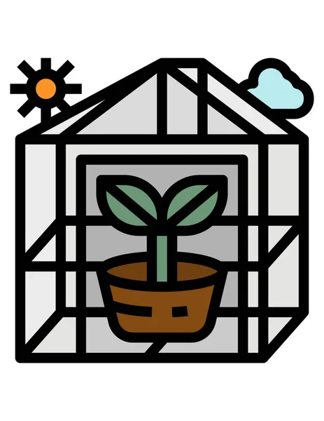 Ilustração Vetor Ícone Planta —  Vetores de Stock