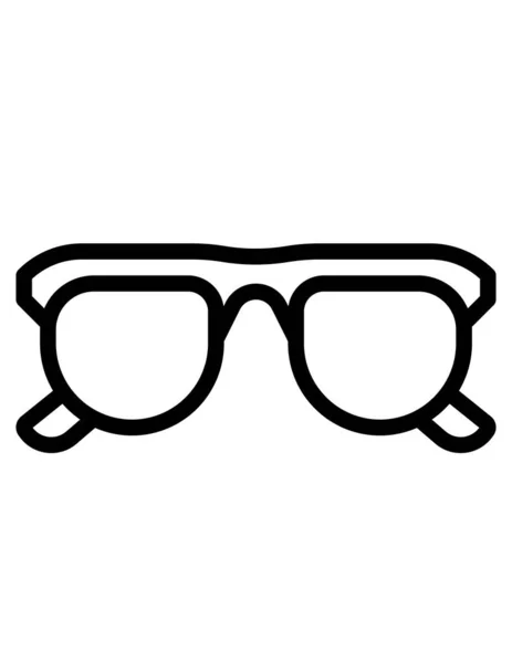 Gafas Icono Vector Ilustración — Vector de stock