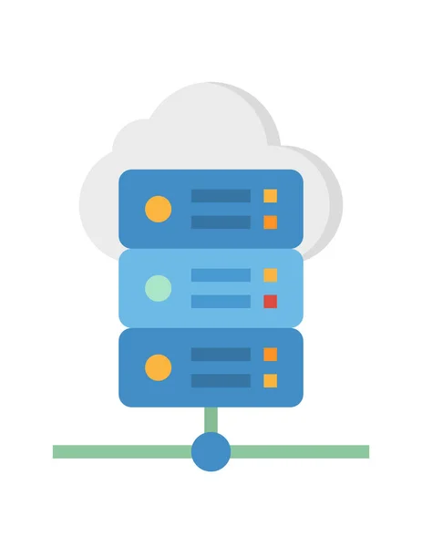 Ícone Armazenamento Dados Servidor Design Simples Minimalista Ilustração Vetorial — Vetor de Stock