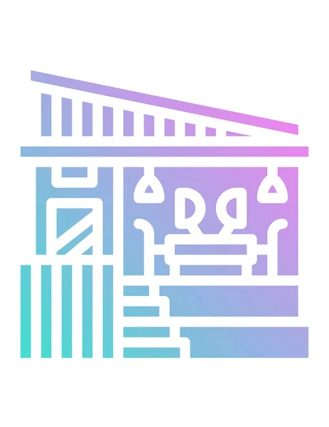 Ikona Budynku Biurowego Ilustracja Wektora — Wektor stockowy