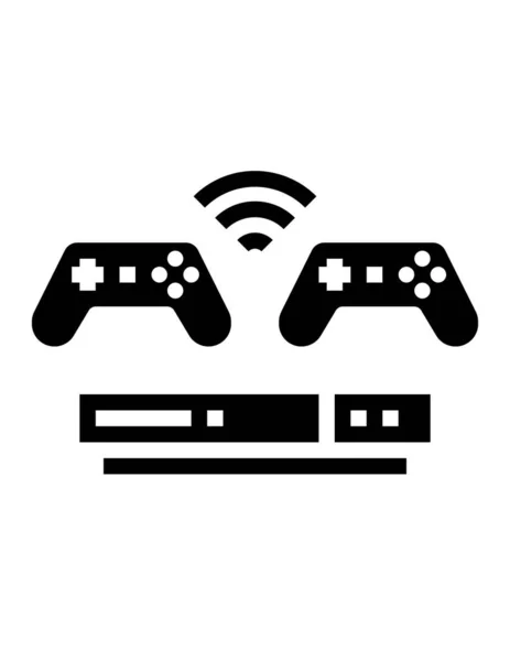 Video Game Controller Icon Vector Illustration Graphic Design — Stock Vector