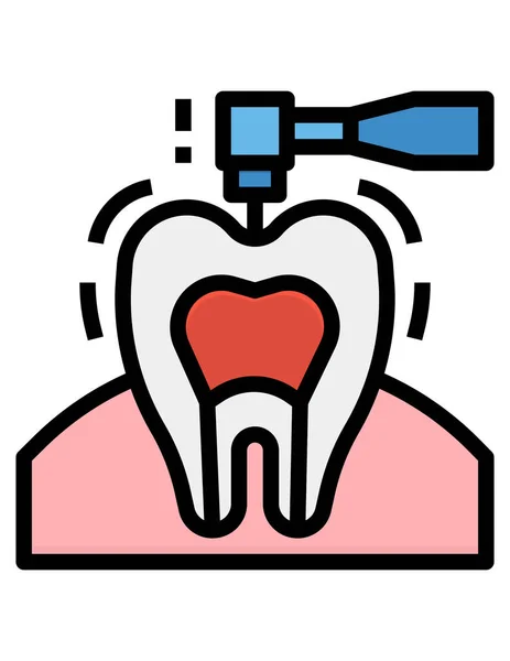 Zahnsymbol Vektorillustration — Stockvektor