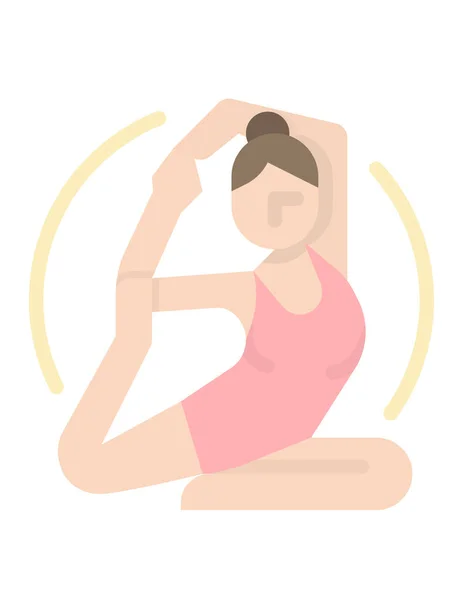 Illustration Von Frauen Beim Yoga — Stockvektor