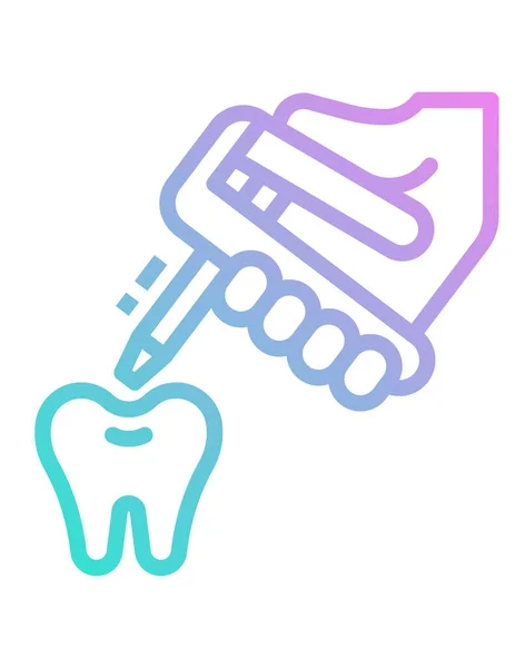 Zahnpflege Und Icon Vector Illustration — Stockvektor