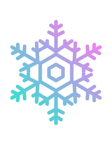 Beyaz arkaplanda kar tanesi vektör simgesi