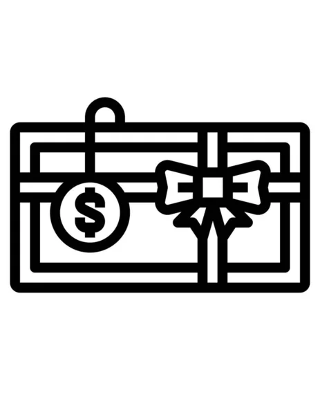 Ikona Dolarový Peněžní Vektor — Stockový vektor
