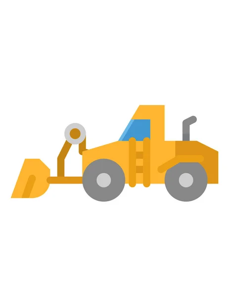 Ilustración Vectorial Tractor Granja — Vector de stock