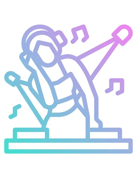 Ikona Koncepcji Muzyki Ilustracja Wektora — Wektor stockowy