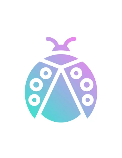 Ladybug Icon Vector Illustration — 스톡 벡터