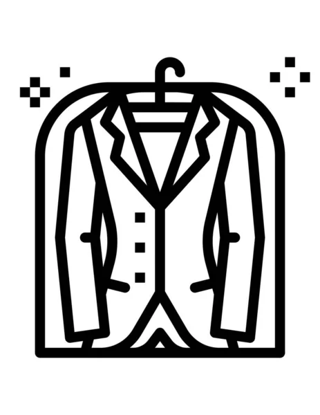 Ilustración Vectorial Del Icono Del Traje Moderno — Vector de stock