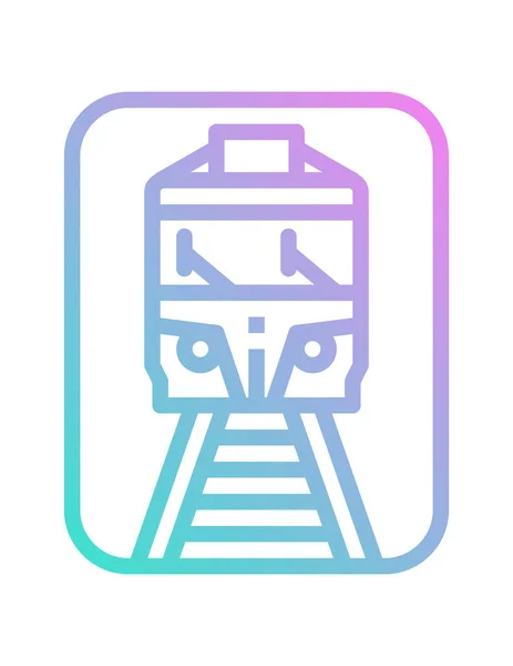 Tren Icono Vector Ilustración — Vector de stock