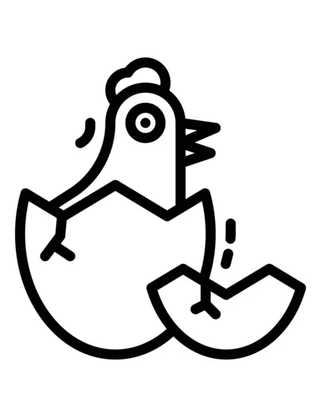 Векторна Ілюстрація Курячої Ікони — стоковий вектор