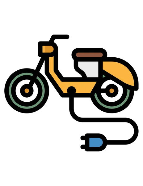 自行车的黑色轮廓 — 图库矢量图片