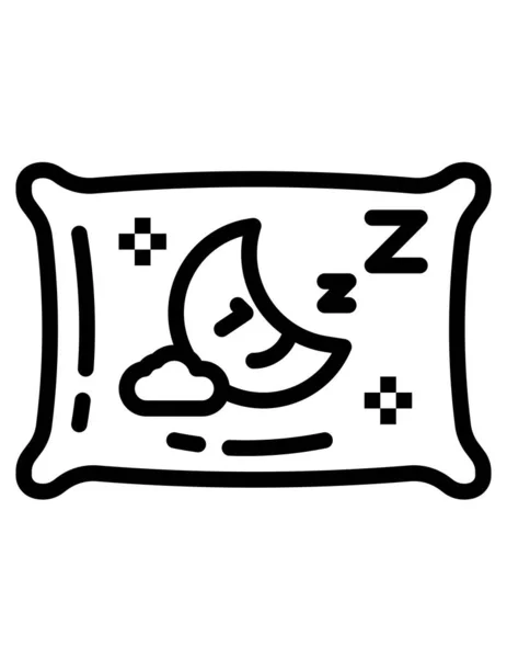 Pillow Icon Vector Illustration — Stock Vector