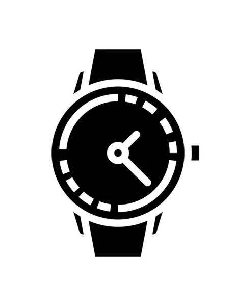 Icono Del Reloj Vector Ilustración — Archivo Imágenes Vectoriales