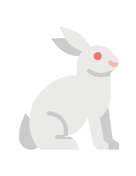 Vector Ilustración Conejo Sobre Fondo Blanco — Archivo Imágenes Vectoriales
