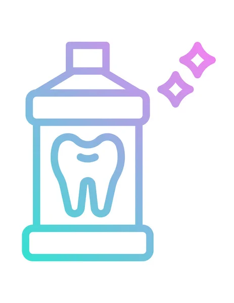 Tooth Icon Dental Care Health Theme Isolated Design Vector Illustration — Stock Vector