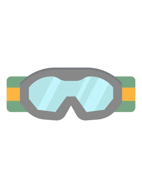 滑雪护目镜矢量图标 — 图库矢量图片