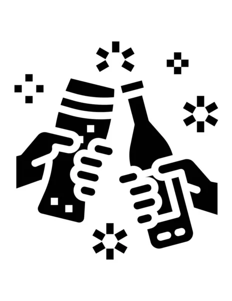 Concept Boisson Alcoolisée Sur Fond Blanc — Image vectorielle
