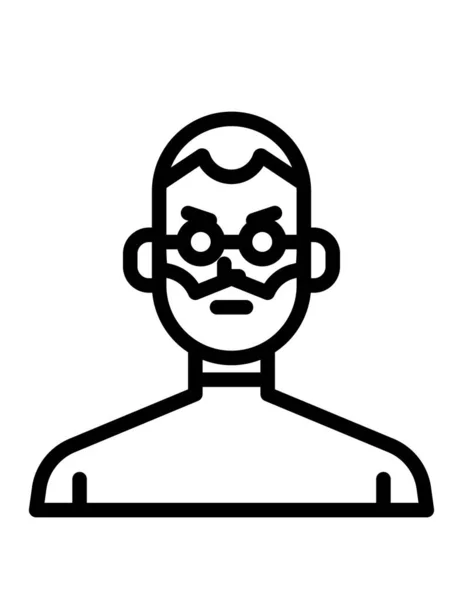 Чоловік Аватар Персонаж Векторний Дизайн Ілюстрації — стоковий вектор