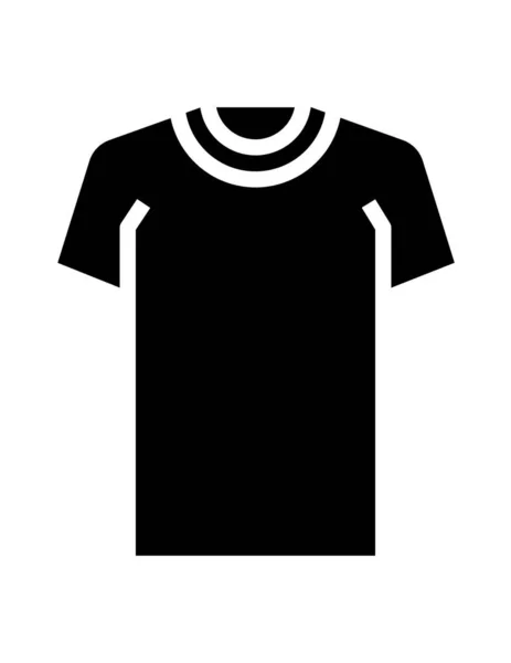 Shirt Linje Vektor Ikon Vit Bakgrund — Stock vektor
