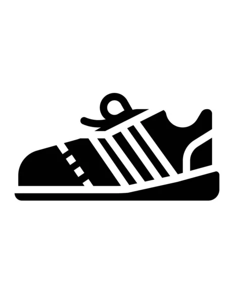 Ikon Baris Vektor Sepatu - Stok Vektor