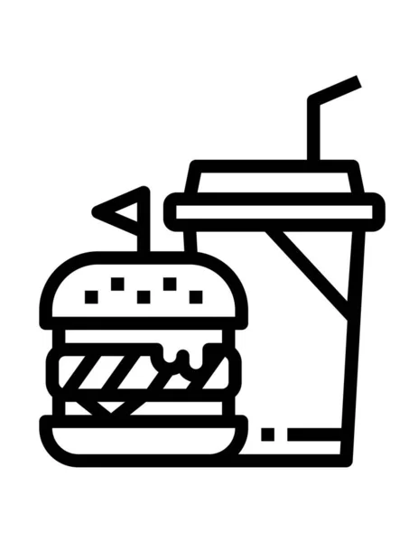 Fast Food Icon Vector Illustration — Stock Vector