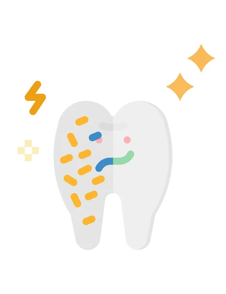 Ícone Conceito Dental Ilustração Vetorial — Vetor de Stock